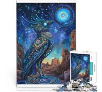 Puzzles 1000 pièces pour Adultes “Oiseau coloré” Fait de Papier,pour Les 14 Ans et Plus avec des pièces complètement interconnectées de Formes aléatoires Améliorer l'amour Entre Les Couples。