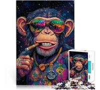 Puzzles 1000 pièces pour Adultes Orang-outan génial Séjour Anti-Stress pour Tuer Le Temps Renforcer l'amour Entre Les Couples 50x70cm
