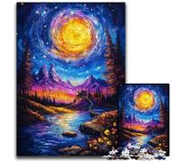 Puzzles 1000 pièces pour Adultes ou familles, Peinture à l'huile d'automne, Jeu Stimulant, Jouets, Anniversaires et Cadeaux Uniques pour Les 14 Ans et Plus, 26x38cm