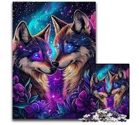Puzzles 1000 pièces pour Adultes ou familles Puzzle Deux Tigres Un Casse-tête Stimulant pour Adolescents, Une soirée de Jeux en Famille Amusante 50x75cm