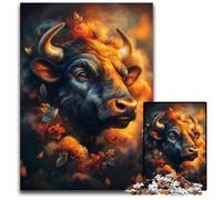 Puzzles 1000 pièces pour Adultes ou familles Puzzle Fantasy Yak pour Les 14 Ans et Plus Décoration de la Maison Cadeau d'œuvres d'art 26X38CM