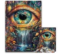 Puzzles 1000 pièces pour Adultes ou familles Puzzles en Bois Eye of The Mountain réduction du Stress intéressante, idées Cadeaux pour Les 14 Ans et Plus 50x75cm