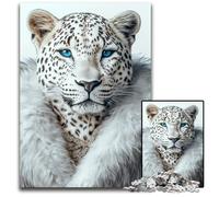 Puzzles 1000 pièces pour Adultes ou familles Puzzles en Carton Guépard à la Mode pour 14 Ans et Plus Difficiles à Terminer mais Amusants et Humoristiques Cadeau d'anniversaire 26X38CM