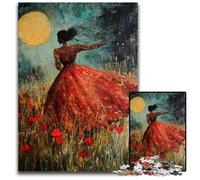 Puzzles 1000 pièces pour Adultes ou familles Puzzles en Carton Poppy Girl, Difficiles et stimulants, Superbes Cadeaux et Jouets pour Les 14 Ans 26x38cm