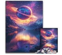 Puzzles 1000 pièces pour Adultes ou familles Univers Planète Puzzles en Bois Jeu Jouets, Décoration intérieure Unique et Cadeaux pour Les 14 Ans et Plus 50x75cm