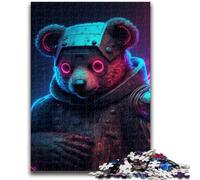 Puzzles 1000 pièces pour Adultes, Ours mécanique, Divertissement Familial, activités à la Maison, Cadeau d'anniversaire, Cadeaux de Voyage, pour Les Enfants de 14 Ans et Plus, 26x38cm