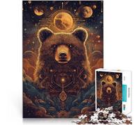 Puzzles 1000 pièces pour Adultes Ours sacré Fait de Papier，pour Les 14 Ans et Plus décoration Murale Jeux Jouets Cadeaux。Taille：38x52cm/14.9x20.4pouce