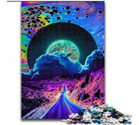 Puzzles 1000 pièces pour Adultes Over The Horizon en Bois, Parfait pour Une décoration DIY ou Un Cadeau d'anniversaire. Jeu de réflexion pour Adolescents 50x75cm, pour Les fêtes.