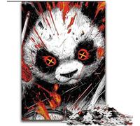 Puzzles 1000 pièces pour Adultes, Panda, Jouet éducatif et décompressant, Cadeau d'anniversaire, décoration Murale (Taille 26x38cm)