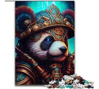 Puzzles 1000 pièces pour Adultes Panda Warrior Puzzles pour Adultes 1000 Niveau de compétence Débutant, Idéal pour Les Cadeaux d'anniversaire et de Vacances (Taille 26x38cm)