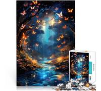 Puzzles 1000 pièces pour Adultes Papillons des forêts Fait de Papier，Convient aux 14 Ans et Plus Vacances à la Maison : Tuer Le Temps Cadeau Amusant。Taille：26x38cm/10.24x14.96pouce