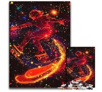 Puzzles 1000 pièces pour Adultes, passionnés de Skateboard, Puzzles en Bois, Jeu Familial interactif, adapté aux 14 Ans et Plus, 50x75cm