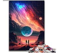Puzzles 1000 pièces pour Adultes, Paysage d'amour éthéré, en Bois, Cadeau de Noël, idéal pour Le Bureau, la Chambre ou Le Salon, 1000 pièces(50x75cm)