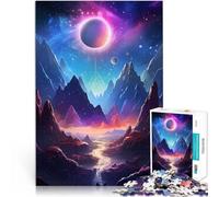 Puzzles 1000 pièces pour Adultes Paysage de Montagne Galactique Jouets éducatifs d'apprentissage Super Cadeau 75x50cm