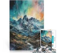 Puzzles 1000 pièces pour Adultes Paysage de Montagne Réduction du Stress intéressante Car C'est Un pour Toute la Famille 50x70cm