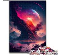 Puzzles 1000 pièces pour Adultes Paysage Fantastique Spatial en Bois, ce Qui en Fait Un Excellent Cadeau pour s'amuser50x75cm pour la décoration intérieure, l'entraînement cérébral et Les Cadeaux
