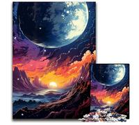 Puzzles 1000 pièces pour Adultes Paysage planétaire Fantastique Puzzles stimulants Idéal pour Le Plaisir en Famille la détente et Les Cadeaux de Vacances 1000 pièces (75x50cm)