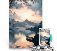 Puzzles 1000 pièces pour Adultes Paysage Urbain Asiatique Tranquille Défi Difficile Car C'est Un pour Toute la Famille 75x50cm