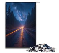 Puzzles 1000 pièces pour Adultes paysages d'autoroute Cadeaux d'anniversaire pour Adolescents de 14 Ans et Plus 1000 pièces (38 x 26 cm)