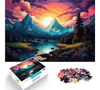Puzzles 1000 pièces pour Adultes Paysages de Montagne fantastiques Jeux Amusants en Famille 26x38cm Offrez des Cadeaux pour Toute la Famille pour Les Adolescents de 14 Ans et Plus