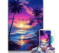 Puzzles 1000 pièces pour Adultes, paysages de plages, Jouets éducatifs, Jeux familiaux, Anniversaires et Cadeaux Uniques (Taille 38x26cm)