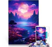 Puzzles 1000 pièces pour Adultes Paysages esthétiques Rivière Jouets de Jeu pour Cadeau Familial Cadeau Amusant 75x50cm