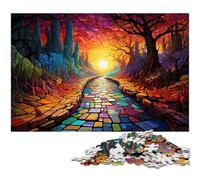 Puzzles 1000 pièces pour Adultes paysages fantastiques et colorés Cadeaux d'anniversaire pour Adolescents de 14 Ans et Plus 1000 pièces (38 x 26 cm)