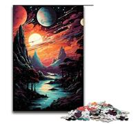 Puzzles 1000 pièces pour Adultes paysages fantastiques et colorés Cadeaux d'anniversaire pour Adolescents de 14 Ans et Plus 1000 pièces (75 x 50 cm)