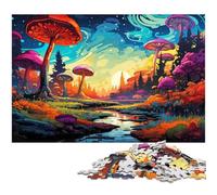 Puzzles 1000 pièces pour Adultes paysages fantastiques et colorés Cadeaux d'anniversaire pour Adolescents de 14 Ans et Plus 1000 pièces (75 x 50 cm)