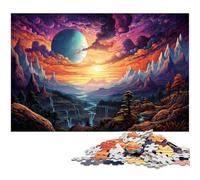 Puzzles 1000 pièces pour Adultes paysages fantastiques et colorés Puzzle Difficile Une œuvre d'art pour Adolescents de 14 Ans et Plus 1000 pièces (75 x 50 cm)