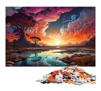 Puzzles 1000 pièces pour Adultes paysages Magnifiques et colorés Jeu Pratique idéal pour Les Adolescents de 14 Ans et Plus 1000 pièces (75 x 50 cm)