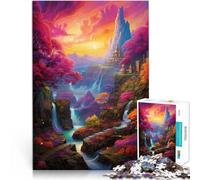 Puzzles 1000 pièces pour Adultes paysages paradisiaques Couleurs fantastiques Jouets Anti-Stress 26 x 38 cm Cadeaux d'anniversaire et Cadeaux Uniques pour Adolescents de 14 Ans et Plus