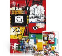 Puzzles 1000 pièces pour Adultes Peinture Abstraite Originale du Visage défi éducatif Décoration d'intérieur et Cadeaux Uniques 38x26cm