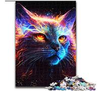 Puzzles 1000 pièces pour Adultes Peinture Arc-en-Ciel Chat Puzzles pour Adultes 1000 pièces Un Casse-tête Stimulant pour Les Adolescents,Parfait pour la décoration intérieure ou comme Cadeau 50X75CM
