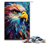 Puzzles 1000 pièces pour Adultes Peinture Couleur Puzzles Aigle Cadeaux d'anniversaire pour Adolescents de 14 Ans et Plus 1000 pièces (75 x 50 cm)