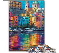 Puzzles 1000 pièces pour Adultes Peinture du Front de mer de Naples, Italie, Aidez Le Cerveau à exercer des Jouets addictifs pour cultiver la Patience Décoration Parfaite (Taille 26x38cm)
