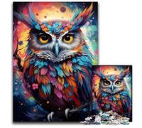 Puzzles 1000 pièces pour Adultes Peinture Planète Hibou Coloré Puzzles impossibles pour Adultes Cadeau Parfait pour Les Anniversaires Vacances Idéal pour Noël 1000 pièces (38x26cm)