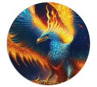 Puzzles 1000 pièces pour Adultes, Phénix Bleus légendaires, Puzzles en Papier, pour Les Adolescents, Les Couples et Les Amis pour Les Anniversaires et Noël (Taille 67,5 x 67,5 cm)