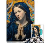 Puzzles 1000 pièces pour Adultes, Portrait de Marie la Mère, Difficile, avec des pièces entièrement emboîtables de Formes aléatoires (75x50cm)