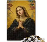 Puzzles 1000 pièces pour Adultes Portrait de Marie la Mère, Jouets éducatifs, Anti-Stress, renforce l'amour Entre Couples 50x75cm