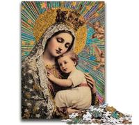Puzzles 1000 pièces pour Adultes, Portrait de Marie la Mère, Puzzle Adulte, Jouet éducatif décompressant, décoration Parfaite (50x75cm)