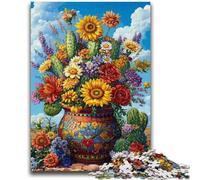 Puzzles 1000 pièces pour Adultes Pots de Plantes du désert Aidez Le Cerveau à exercer Jouets addictifs pour cultiver la Patience Une œuvre d'art 50x75cm