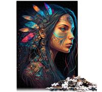 Puzzles 1000 pièces pour Adultes Princesse amérindienne Jouets éducatifs d'apprentissage 26x38cm Jeu Stimulant et Jeu en Famille
