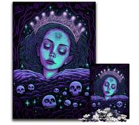 Puzzles 1000 pièces pour Adultes Princesse endormie Puzzles en Carton Parfait pour Les Cadeaux d'anniversaire, de Noël et d'halloween 26x38cm/10,23x14,96 Pouces