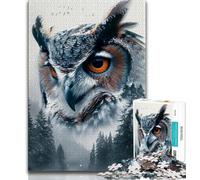Puzzles 1000 pièces pour Adultes - Puzzle 1000 pièces Chouette Fantastique, idéal pour Les soirées Jeux, Jouet coloré pour la Maison (Taille 75x50cm)