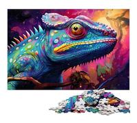 Puzzles 1000 pièces pour Adultes Puzzle caméléon Brillant Jeu Pratique Idéal pour Les Adolescents de 14 Ans et Plus 1000 pièces (38 x 26 cm)