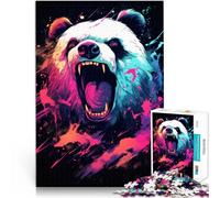 Puzzles 1000 pièces pour Adultes Puzzle Dessin animé Panda 26x38cm Convient pour la décoration de Bureau pour Les Adolescents de 14 Ans et Plus