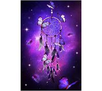 Puzzles 1000 Pièces pour Adultes,Puzzle en Bois Classique,Attrape-Rêves Papillon Violet Puzzle,Jouets de Décoration de Maison Bricolage