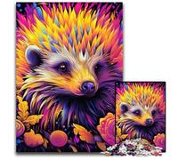 Puzzles 1000 pièces pour Adultes, Puzzle en Carton coloré Hérisson, Jeu de réflexion, Jeu Familial interactif, adapté aux 14 Ans et Plus, 26x38cm / 10,23x14,96 Pouces