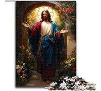 Puzzles 1000 pièces pour Adultes Puzzle Jésus en Carton Un Casse-tête Stimulant pour Les Adolescents, Parfait pour la décoration intérieure ou comme Cadeau Taille 26X38CM
